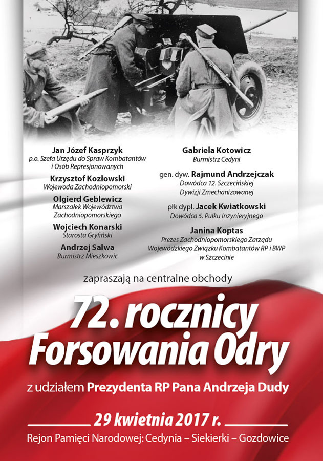 72. rocznica Forsowania Odry