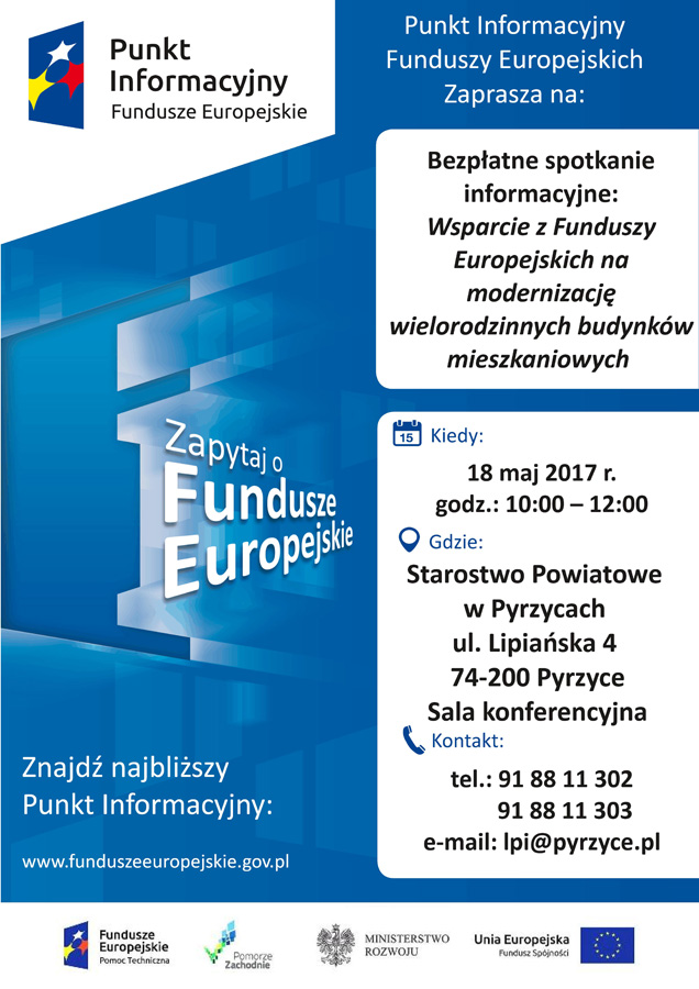 Wsparcie z Funduszy Europejskich