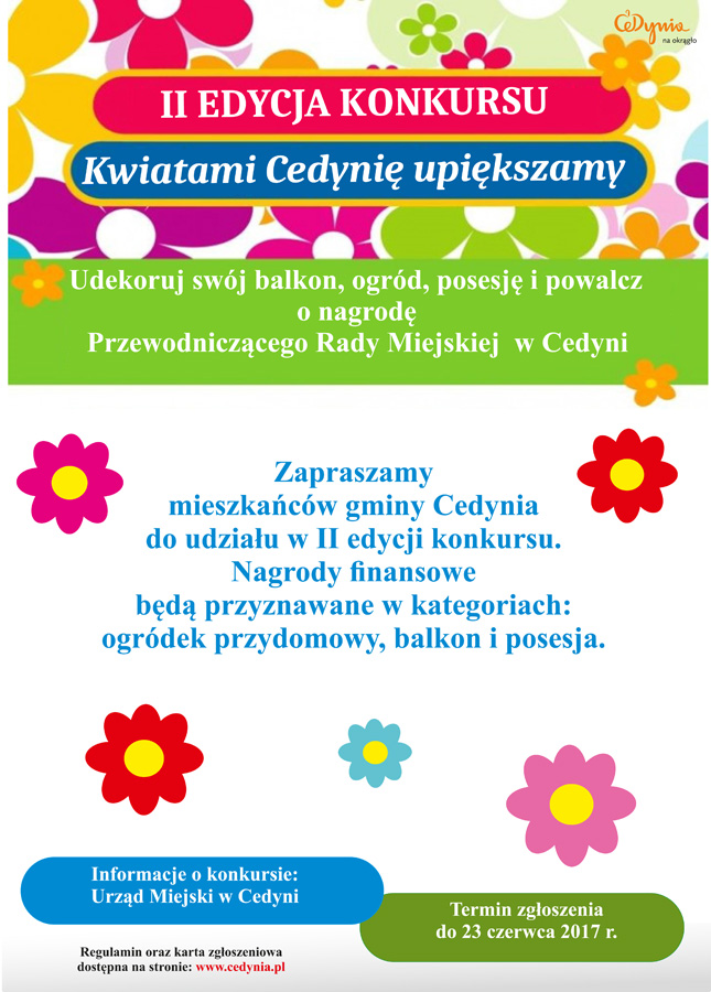 „Kwiatami Cedynię upiększamy”