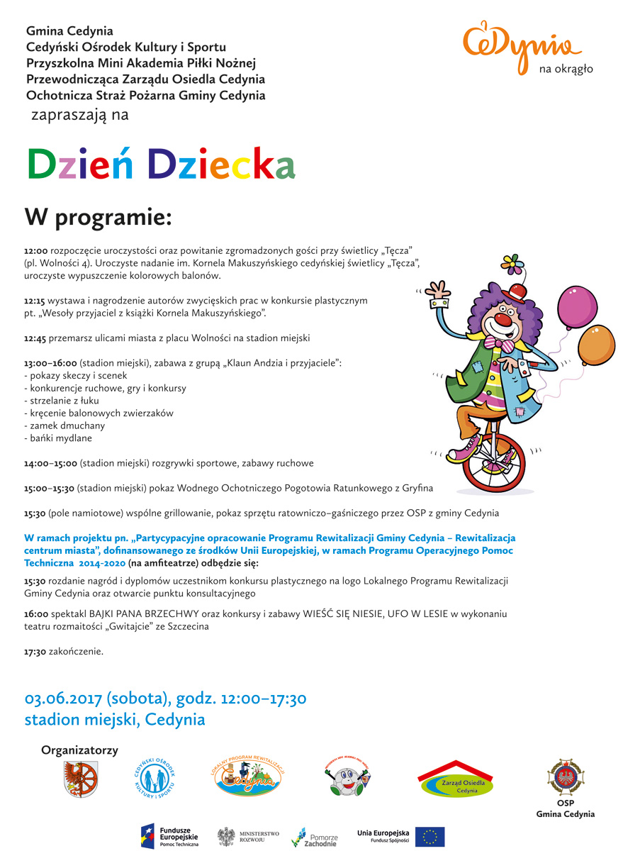 Zaproszenie na Dzień Dziecka